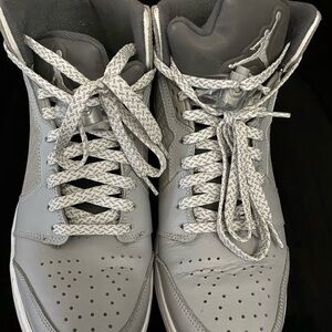 Gray High-Top Men's Sneakers
